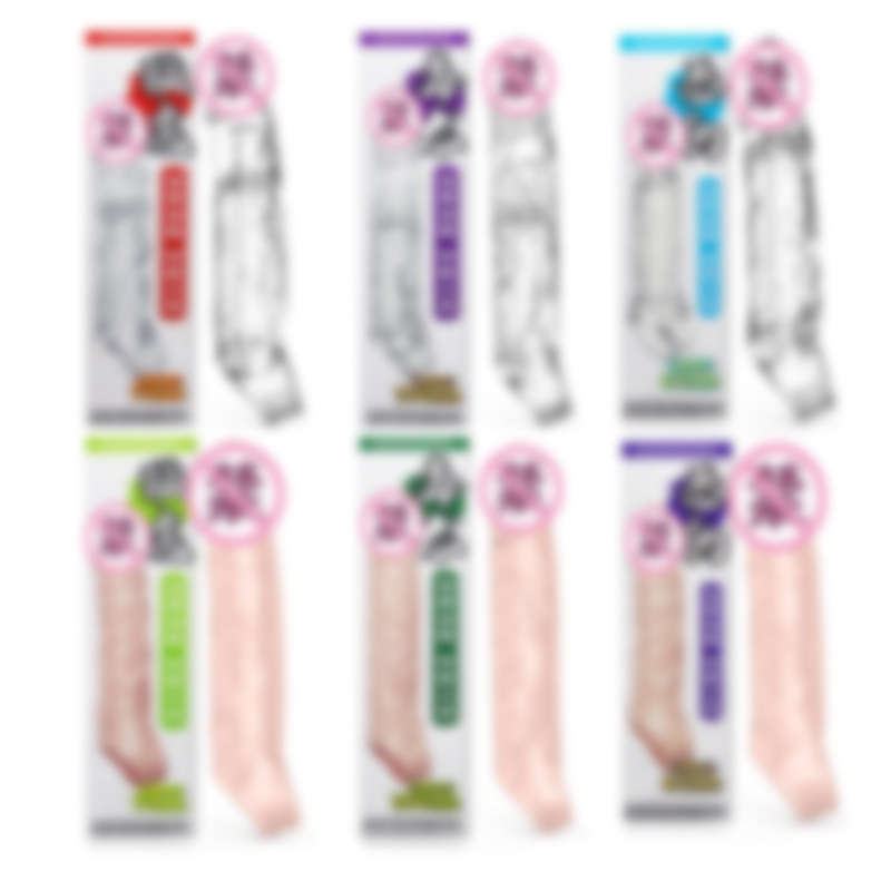 Ji Xiang hombres y mujeres usan dedo pene Tomahawk prepucio anillo bloqueo Lobo diente manga prepucio gel vibrante anillo dedo manga