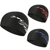 Adult Swim Cap LOGO Flame printing ventilation Swimming cap comfortable goods in stock wholesale