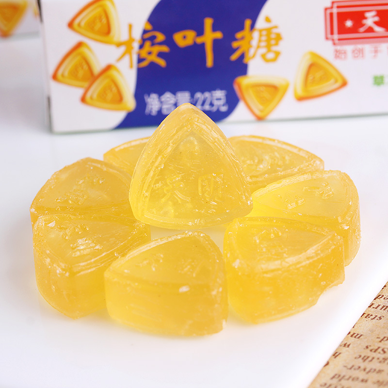 Shanghai Tianming Eucalyptus Leaf Candy, Traditional Classic Herbal Mint Candy, Cooling and Soothing Throat Candy, Nostalgic Snack Candy, Protects the Throat