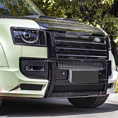 Big Surrounded Land Rover Defender