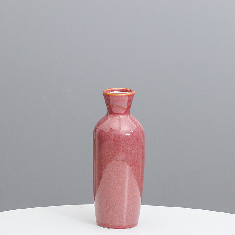 Florero de cerámica decoración del arte decoración casera creativa habitación modelo simple moderna sala de estar escritorio Flor al por mayor