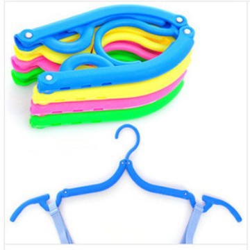 Underwear Panties Drying Hanger Macaron Color Magic Hanger Folding Hanger Simple Portable Travel Hanger
