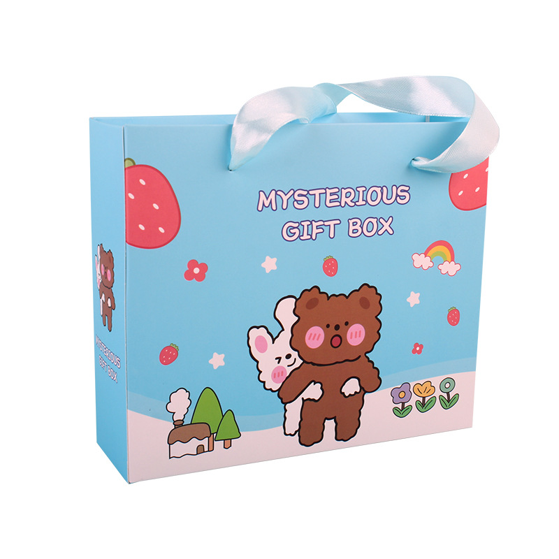 Caja de regalo de papelería recompensa estudiantes premios bolsas de regalo del 1 de junio acompañantes cajas de regalo regalo de jardín de infantes regalos al por mayor