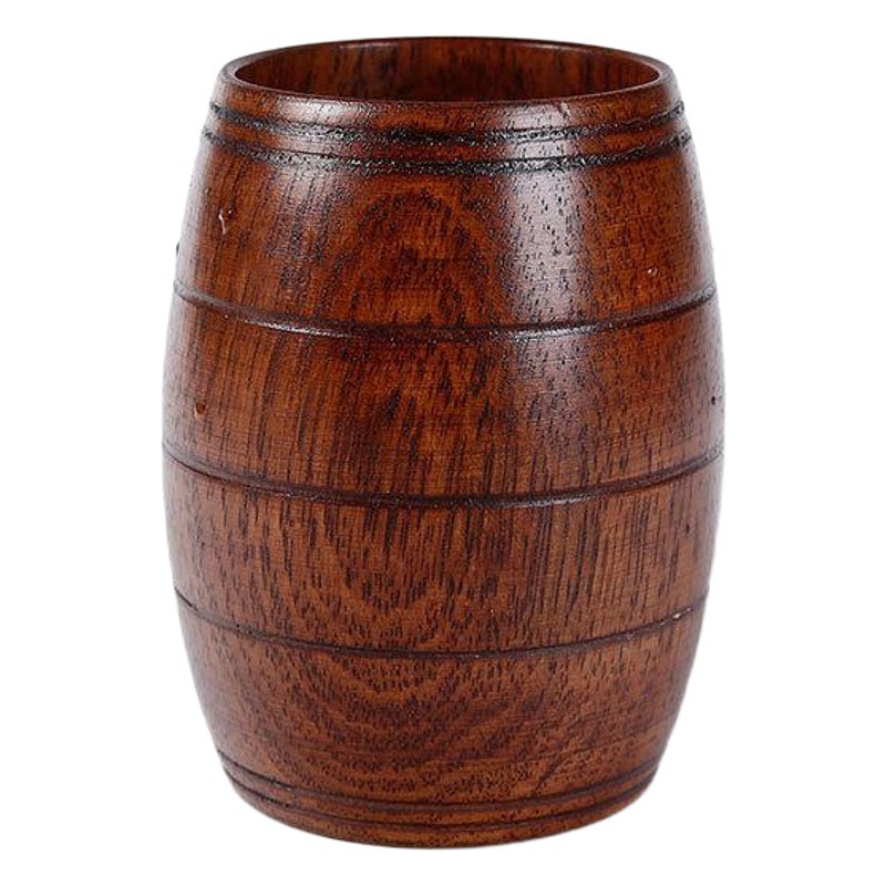 Fuente de origen de madera creativa taza de madera protección del medio ambiente taza japonesa anti-escaldado taza de agua de madera sólida en stock al por mayor gran cantidad de descuento