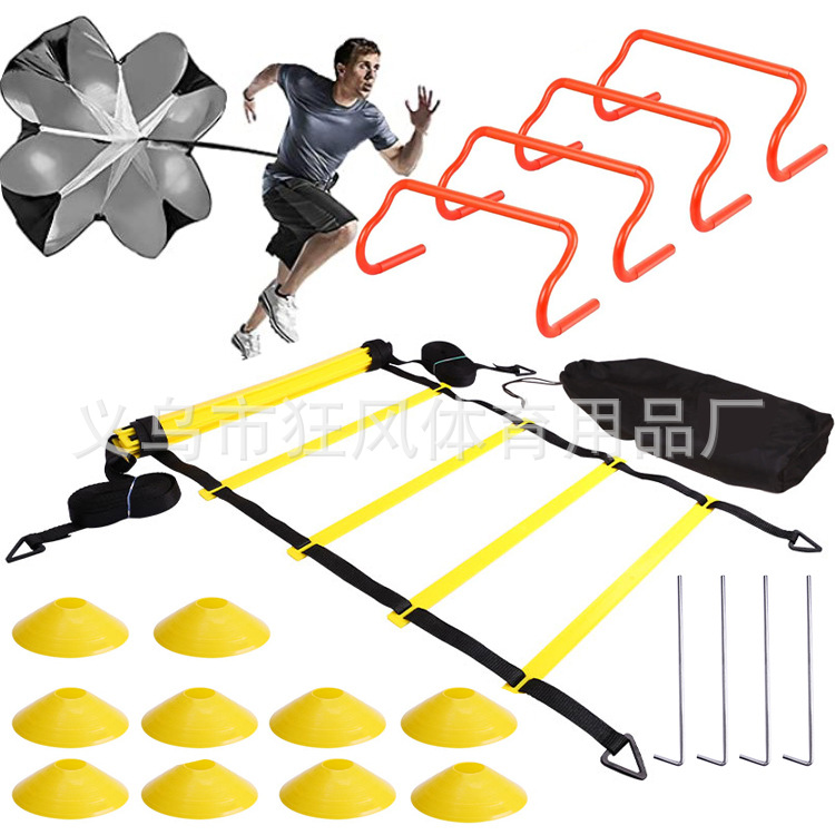 Пакет 5: 12-секционная лестница длиной 6 м + 10 пластин + гвозди + зонт сопротивления + 4 рамы для барьеров + упаковка.