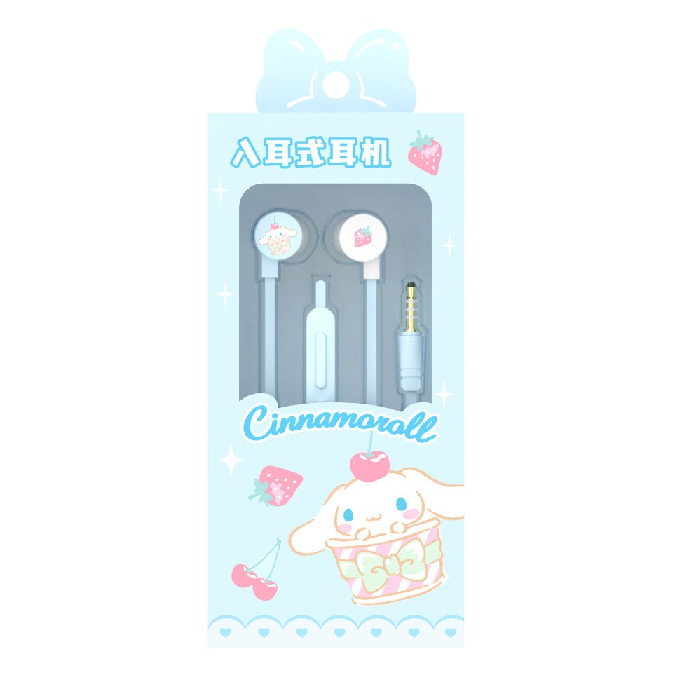 Genuino coolomica auricular con cable computadora teléfono móvil antiguo agujero redondo estudiante lindo en la oreja auriculares con cable