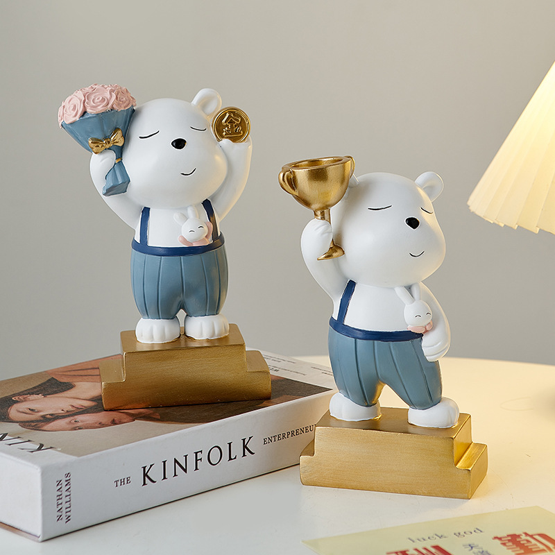 Cute Violent Bear Figurine Bedroom Children's Room Decoration Student Kids Employee Reward Trophy Home Decor Cute Violent Bear Figurine Bedroom Children's Room Decoration Student Kids Employee Reward Trophy Home Decor