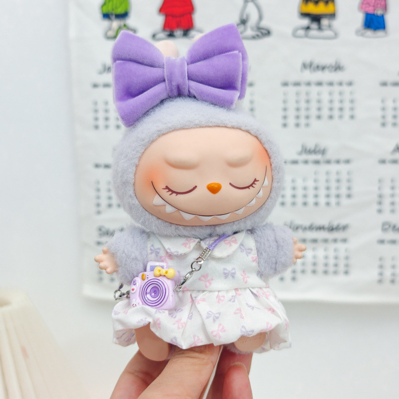 第一世代、第二世代、第三世代ラブブベビー服、ビニールぬいぐるみペンダント、パープルカーディガン、恋人ドレススーツ、レザースカート|undefined