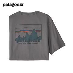 外国貿易夏の山峰プリントカジュアルゆるい丸首半袖tシャツ男女カップル服