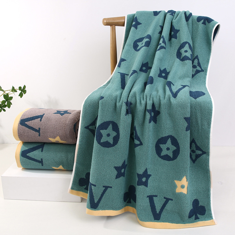 Household Large Towel Beach Towel Wholesale Couple Same Style Can Be Wrapped in Bath Skirt Soft Absorbent Quick-Drying Bath Towel Cotton Bath Towel