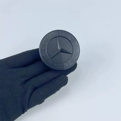 rear emblem of hybrid vehicles, Car logo - standard-flat-mark-on-machine-cover-matte-black