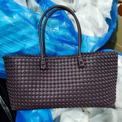 Z家新品手提包高端编织手提单肩包时尚通勤购物托特包内胆子母包