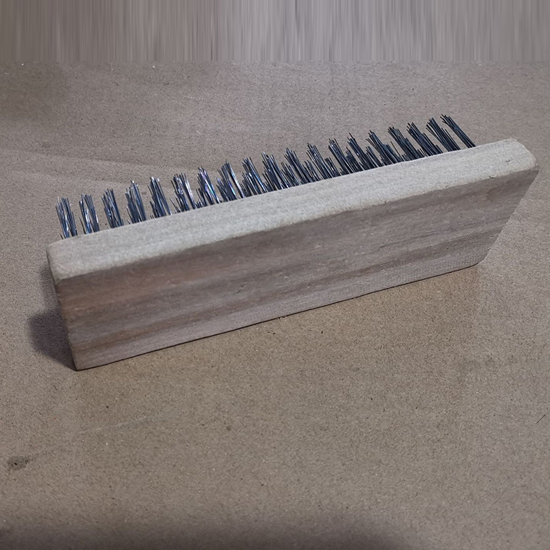 Cepillo de alambre de acero hecho a medida cepillo cuadrado cepillo de alambre de acero de madera herramienta de cifrado cepillo de texto jugar limpio cepillo de escamas de madera cepillo de óxido