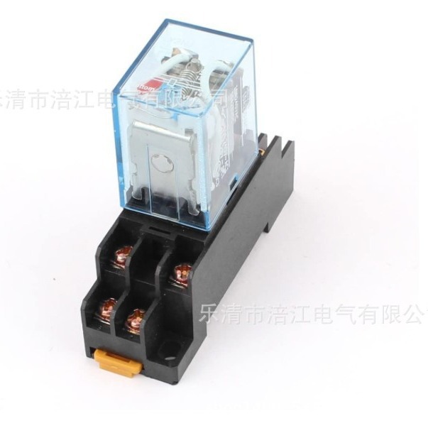 小型中间继电器HH62P/JQX-13F/LY2J-AC220V 小型电磁继电器带底座