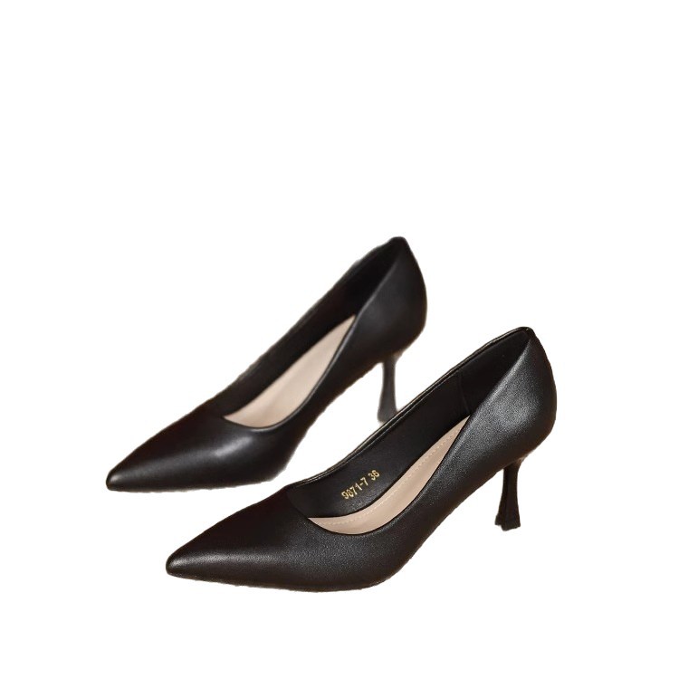 Color francés sólido tacones delgados puntiagudos zapatos de tacones altos para mujeres 2026 poco profundos zapatos de trabajo simples y cómodos zapatos de mujer