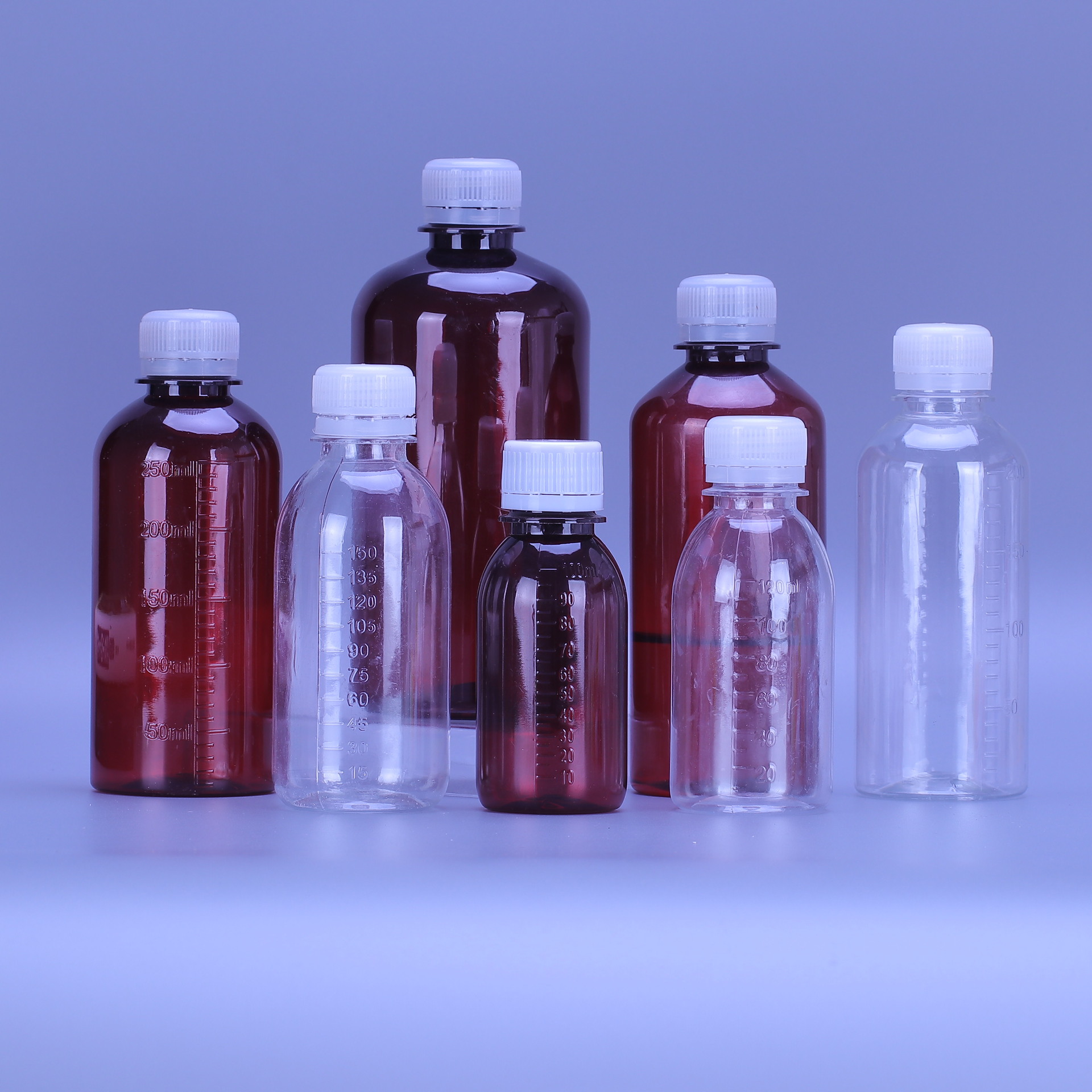 厂家批发 加厚100ML透明塑料瓶 150ml水剂瓶 液体瓶 防盗盖