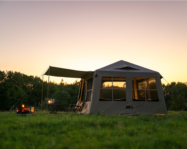 Explorer Water Cube Fully Automatic Inflatable Tent for Outdoor Camping, Overnight Rainproof Camping Gear, Integrated with the Vehicle Tail