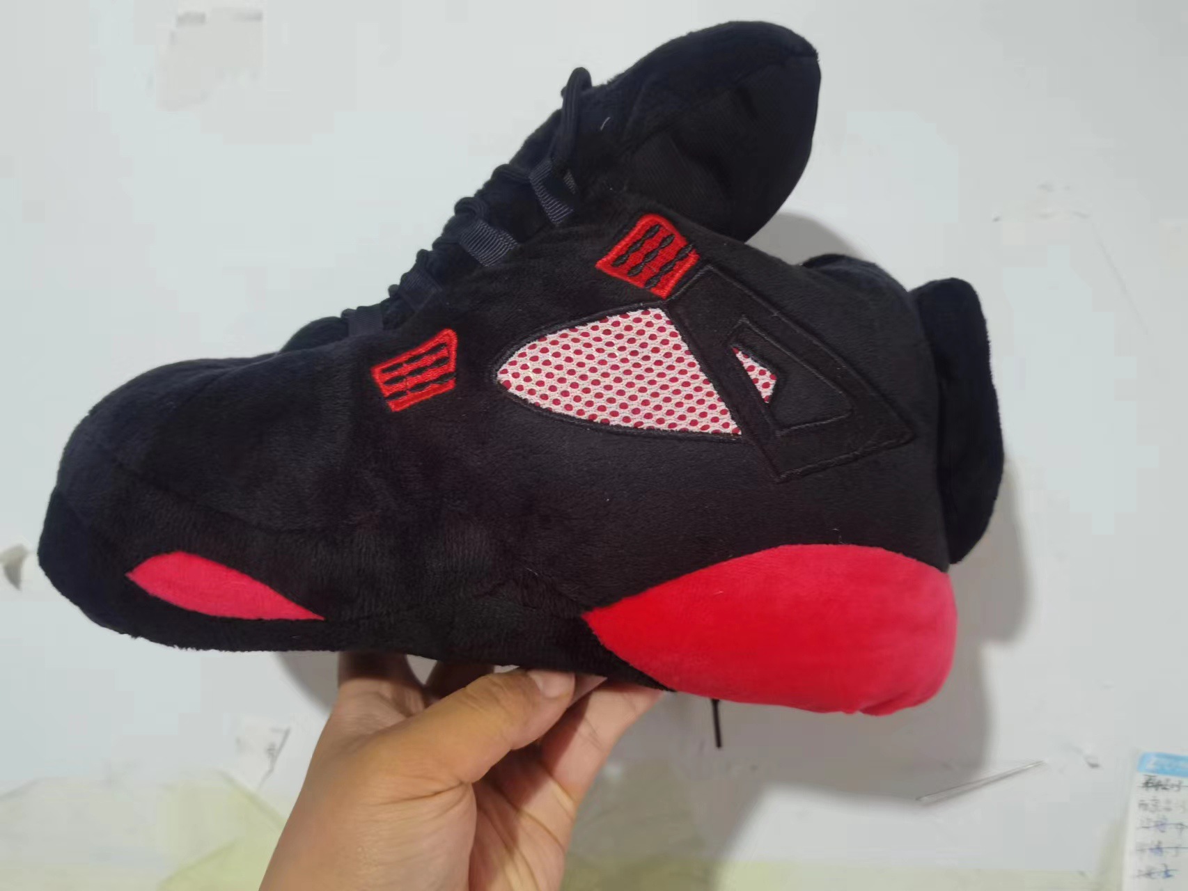 Tiktok mismo estilo parodia zapatos de grasa Coco pareja Zapatillas de algodón volver al futuro casa piso Kang hebilla 1 zapatos de algodón