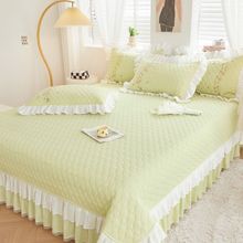 夹棉床盖四季通用新品床单三件套榻榻米炕盖毯子防滑床铺盖保护罩