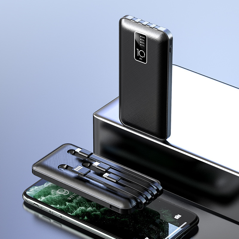 卸売には、4 線式 20000 mAh 大容量超薄型パワーバンクギフトプリントロゴモバイル電源が付属しています|undefined