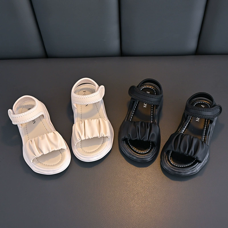 Soft sandals, summer shoes for princess, children's sports beach footwear for leisure, soft sole, for teenagers