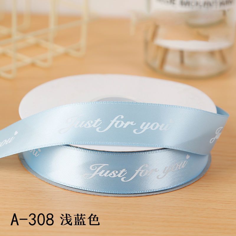 Cinta inglesa de 2,5 cm de poliéster con embalaje de arco de regalo para hornear Cinta de regalo cinta de embalaje de flores al por mayor