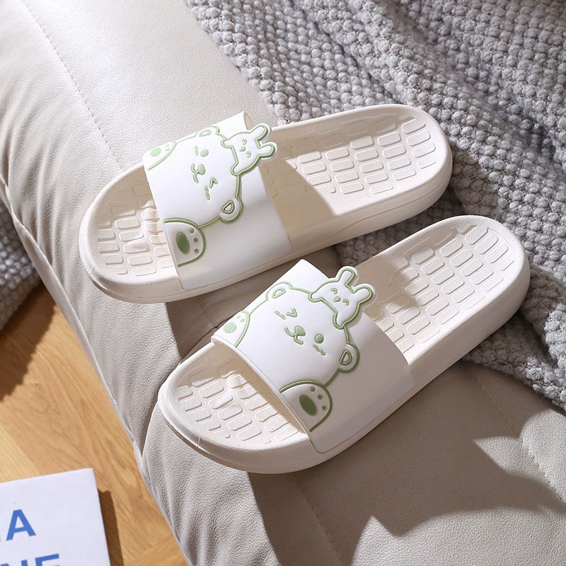 Новые Стильные домашние тапочки, женская верхняя одежда, Нескользящие домашние тапочки, бытовые оптом, милые сандалии для ванной с героями мультфильмов, женские летние