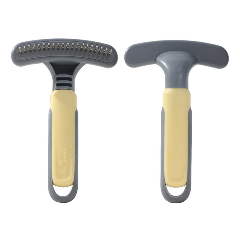 Fabricante de peine para mascotas universal para perros y gatos, peine de rastrillado de una sola fila para quitar el pelo, peine de rastrillado de belleza para perros medianos y grandes