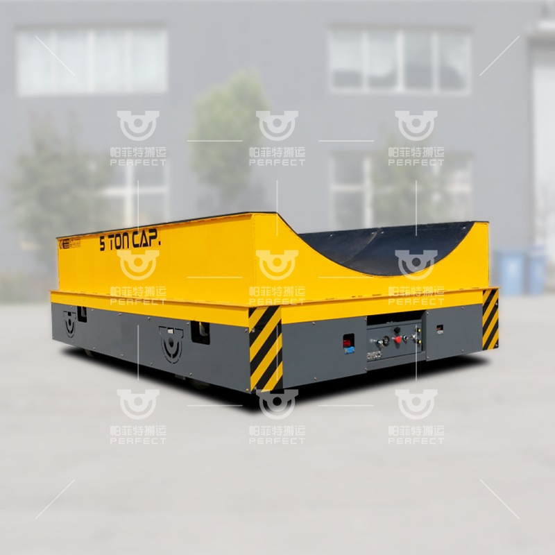 小跨轨距渣包BXC-5t电瓶平板车电动蓄电池无轨转运车
