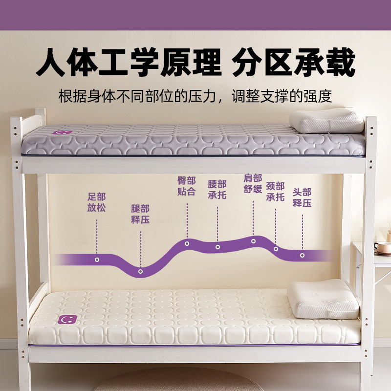 colchón de látex cubierta cojín dormitorio universitario doméstico cama individual cojín para dormitorio de la escuela