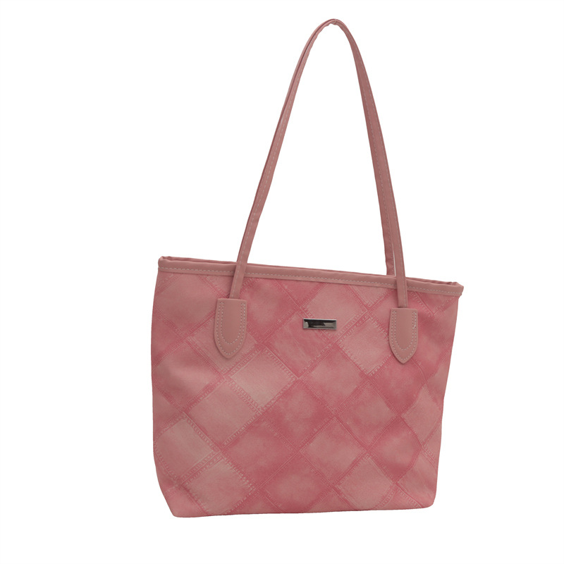 Otoño nuevo bolso de gran capacidad para mujeres 2024 moda moda simple mochila de hombro textura de diamante bolso de viaje