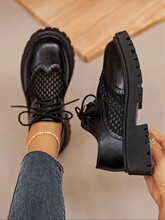 T 31610 Mesh Lace-up Loafers ƴ��ϵ���ָ�Ь ŷ���羳����ѷ��