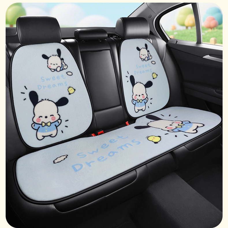 S021 Stuffed Gentleman Puppy Cartoon Car Cushion Single Piece Winter Stuffed Car Cushion Goddess Car Cushion