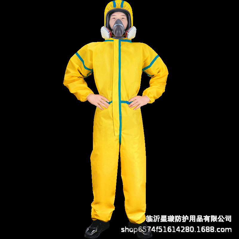 防毒面具喷漆装修甲醛农药化工厂耐酸碱防护服连体全身工作服批发|undefined