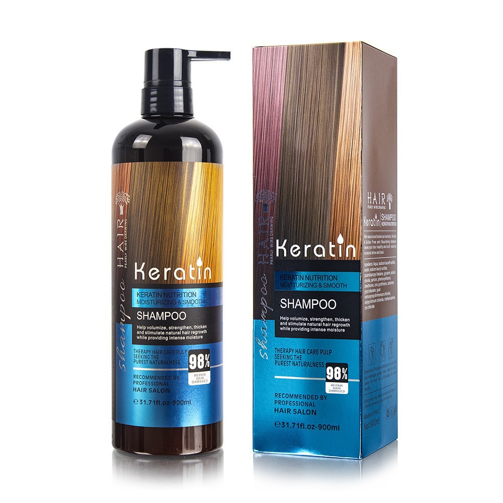 Comercio exterior Arganoil Cuidado Keratin Juego de cuidado de queratina Champú marroquí Acondicionador Mascarilla para el cabello