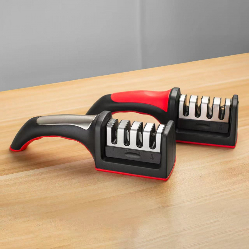 El nuevo afilador de cuchillos rápido de cuatro etapas, el afilador de cuchillos multifuncional para el hogar, la piedra de afilar mágica imprescindible para la cocina