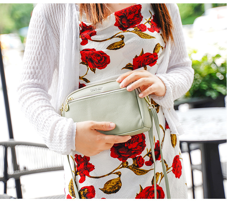 Ladies Shoulder Bag New Versatile Fashion Simple Messenger Bag Mini Phone Bag_voghion.com