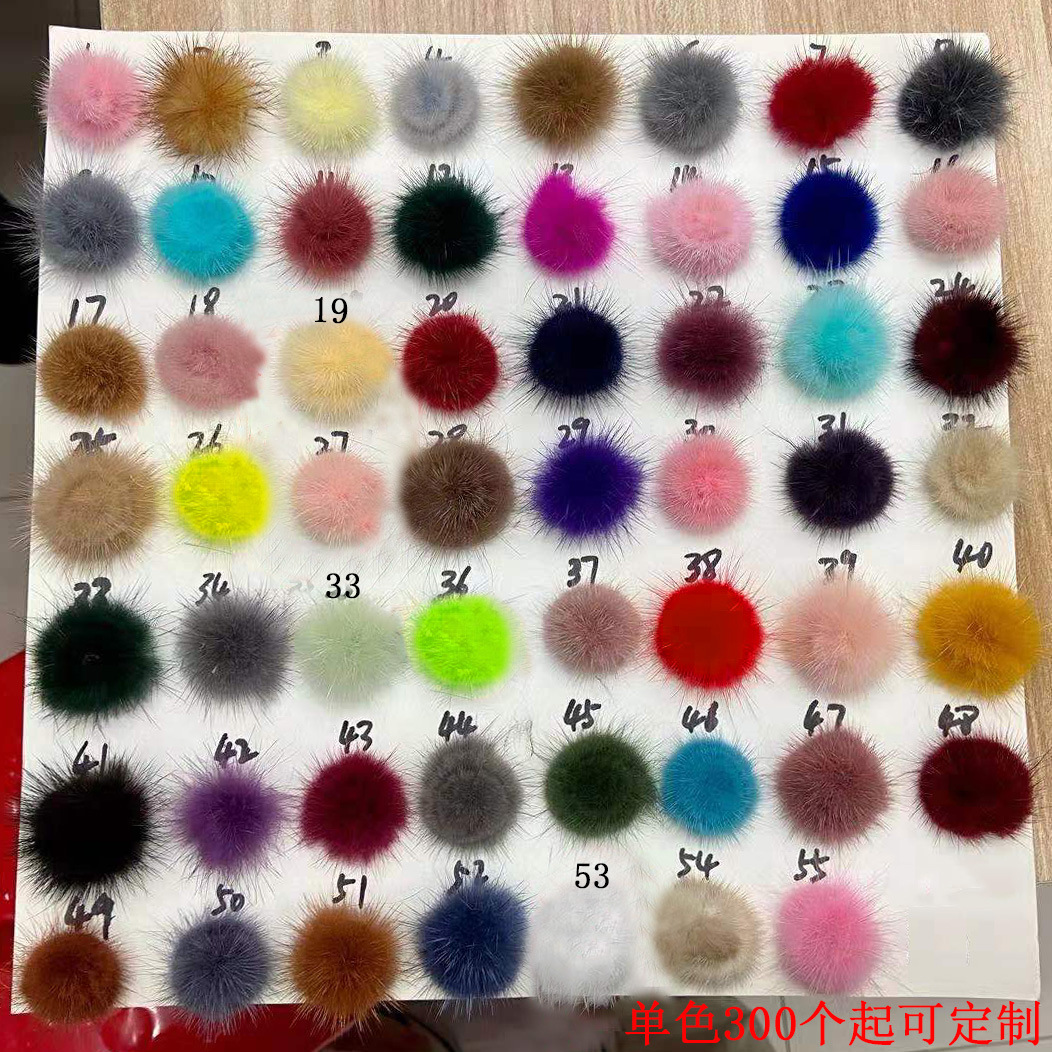 Imán desmontable Bola de Pelo uñas joyería Internet celebridad nuevo invierno visón terciopelo linda chica corazón decorativo hebilla magnética