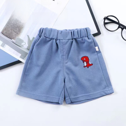 Children's pure cotton shorts for babies, summer beach pants for boys, 5-inch pants for infants, outerwear middle pants, hot pants for girls