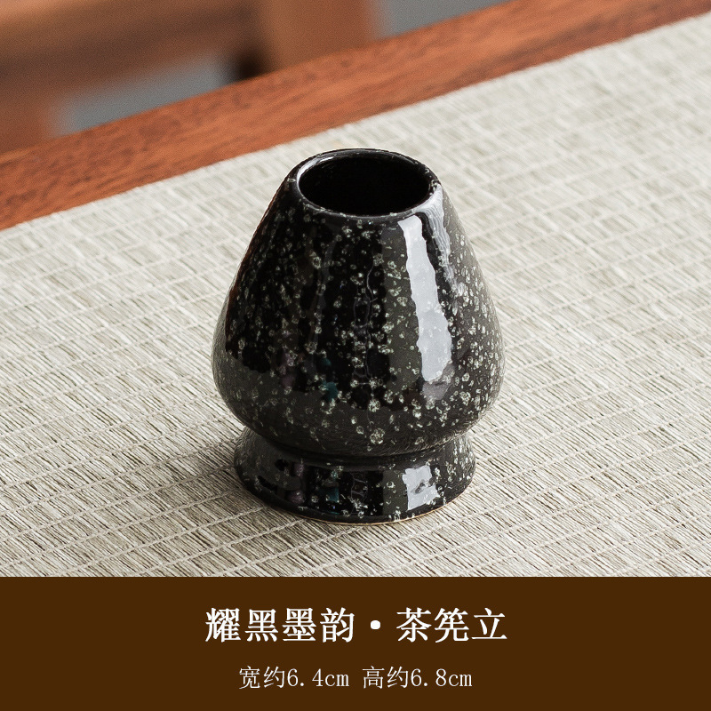 大型日本茶風抹茶ボウル、抹茶道具、抹茶ブラシ、茶碗、かわいいストライプ茶筅セット|undefined