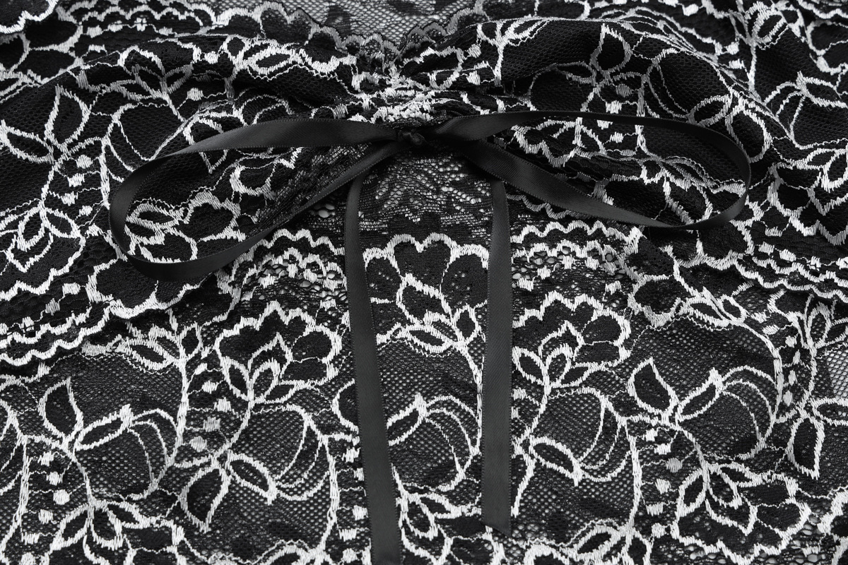 Arrival Sexy Sleeve Chest Wrapped Hollow Out Cutout Top Ultra Short Sheath Slim Fit Skirt Lace Women