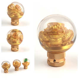 跨境热卖汽车改装招财白菜排挡头亚克力排档头变速杆圆波棍头通用