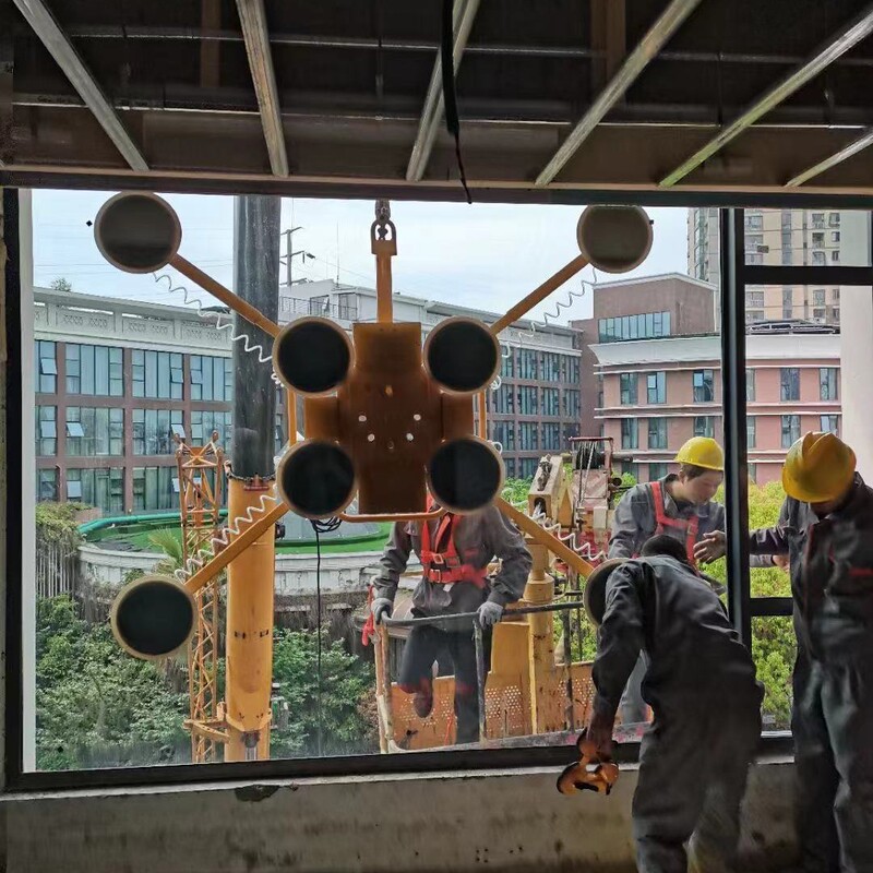 Curtain Wall Door and Window Installation Tools 360-Degree Rotating Electric Glass Suction Cup Vacuum Suction Cup Lifter