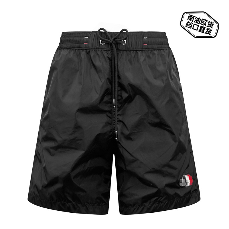 26 Summer Monogram Patch Logo Shorts for Men and Women with Overlapping Embroidered Logos, Sports Beach Nylon Quick-Dry Five-Point Shorts