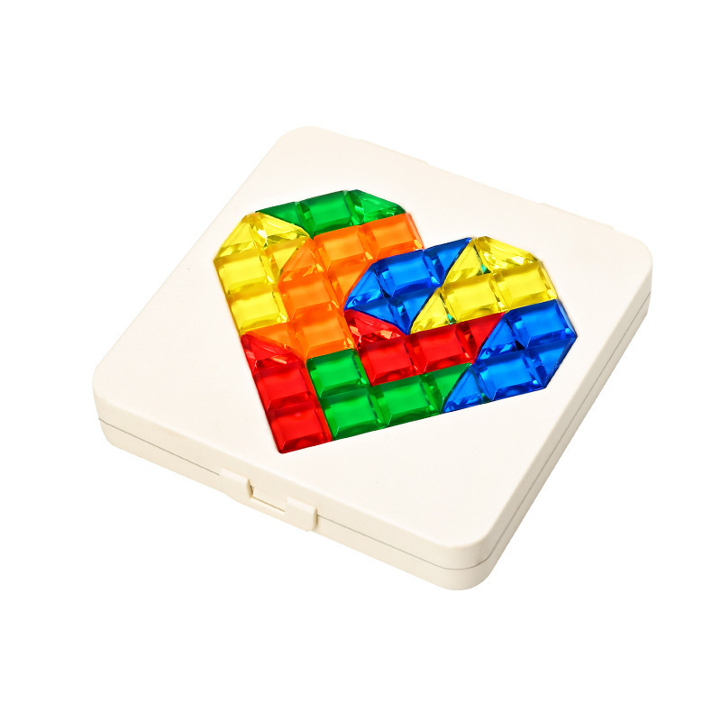両面スマートラブパズル ジグソーパズル パズルブロック 120レベル 色認知 親子インタラクティブパズル啓発|undefined