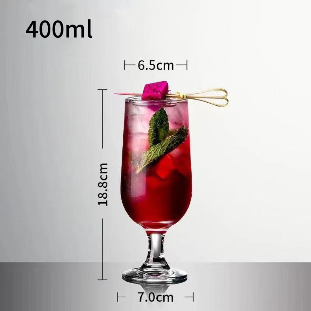 Coctel taza de combinación para damas mezclar taza de bebida fría batido taza de jugo taza de vino de vidrio sensación de alto nivel