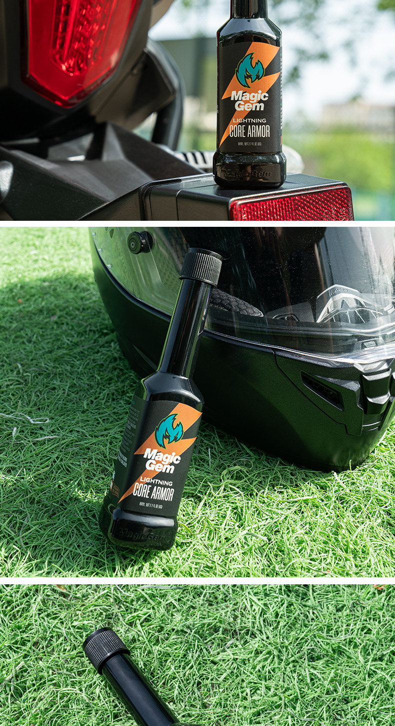Motorcycle Oil Additive Anti-Wear Agent, Prevents Abnormal Oil Burning and Vibration, Fuel Enhancer Specifically for Scooters