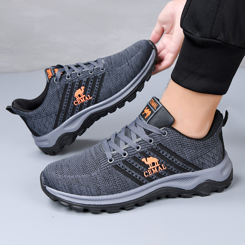 Zapatos de papá transpirables de verano para hombres Zapatos de mediana edad y ancianos de suela blanda Zapatos deportivos ligeros desodorantes Zapatos casuales adhesivos fríos