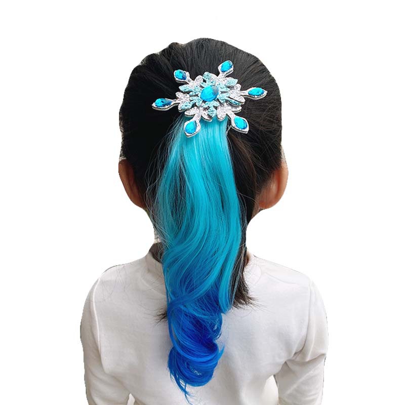 50g Weight Hair Clip Hair Accessories Type 1 Piece Quantity Holiday, Travel Occasion high temperature wire Material Snowflake Pattern Kid'S Gender Diamond Design Princess Style Princess Kid'S Snowflake High Temperature Wire Diamond Hair Clip 7