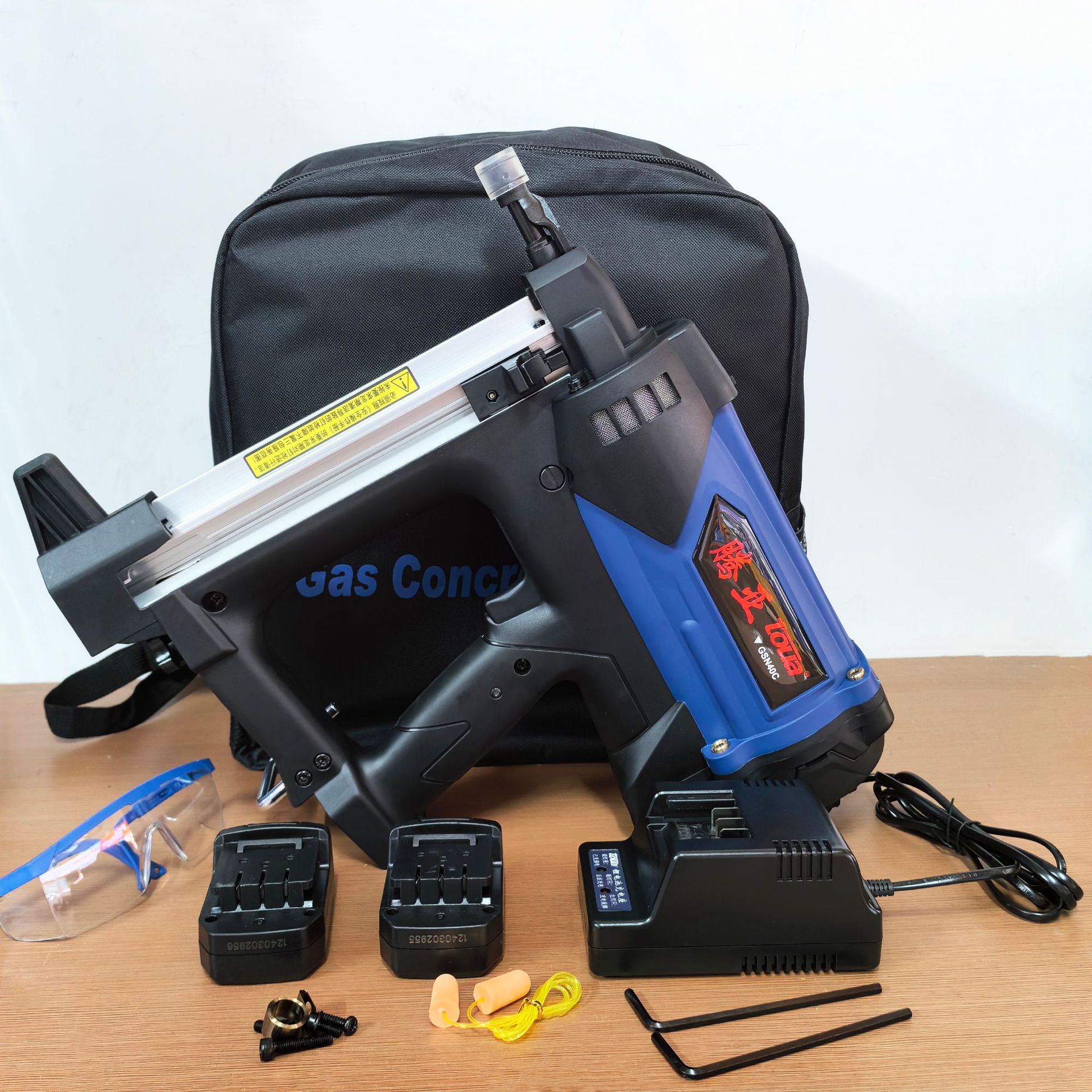 腾亚GSN40C瓦斯枪门窗安装挂网瓦斯钉枪工业级瓦斯射钉抢原厂原装